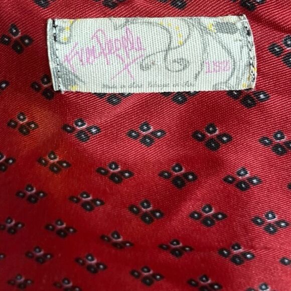 Free People Kimono Mon Cheri Silky Satin Floral Paisley Patchwork One Size Boho - Picture 12 of 12